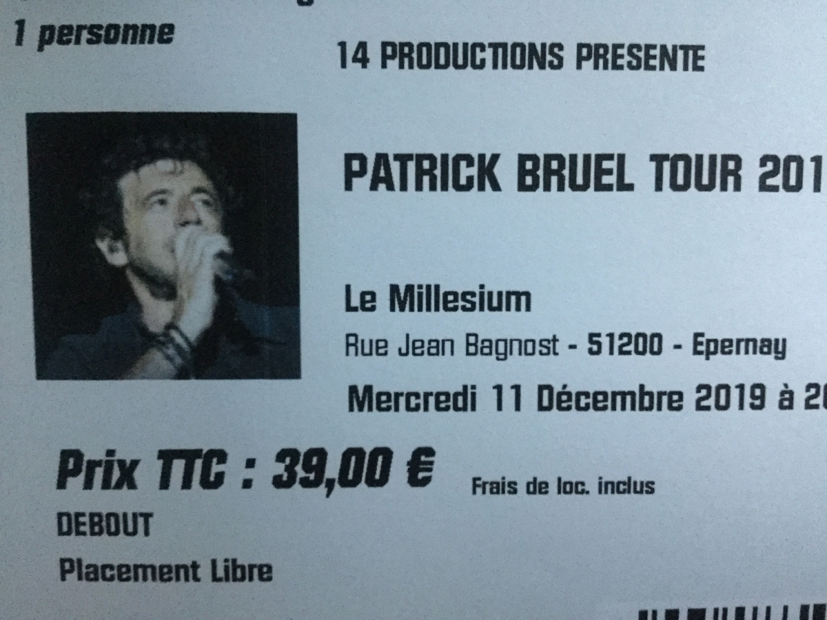 Patrick Bruel Tour 2019