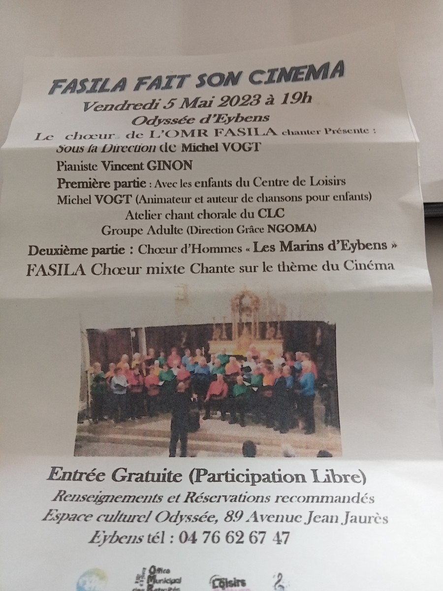 Chorale FA SI LA  fait son cinéma