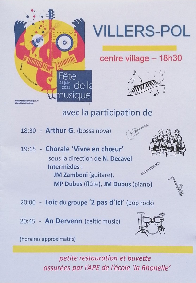 Fête de la musique Villers-pol