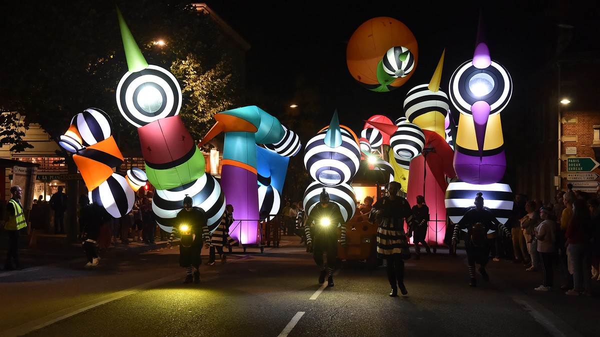 La fête des  lumières à Chartres