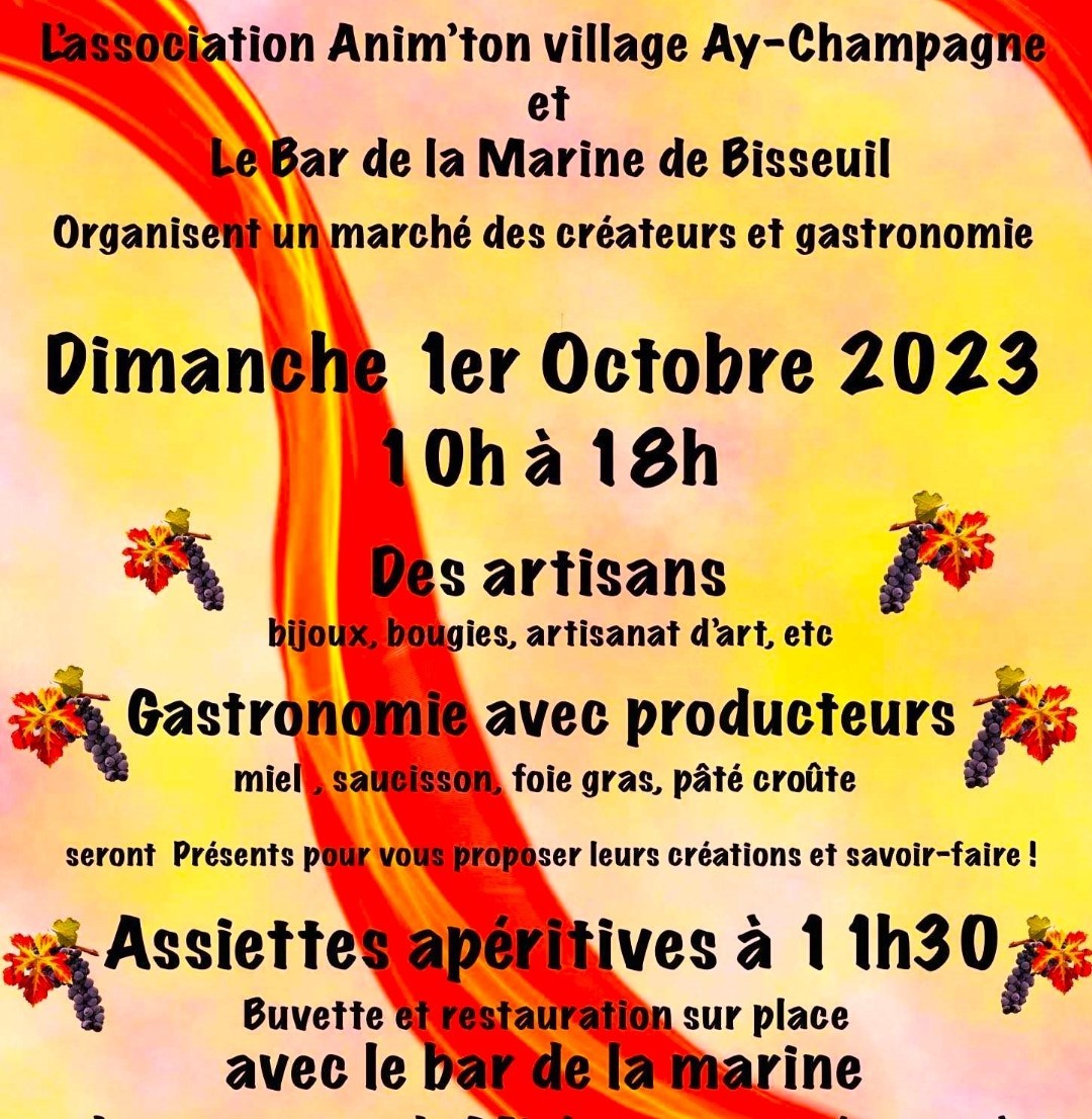 Marché gastronomique et artisanal à Ay