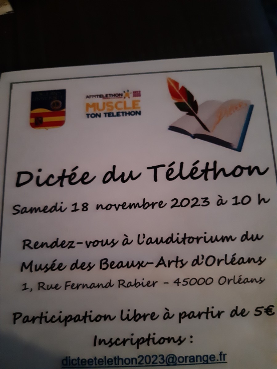 Dictée du Telethon