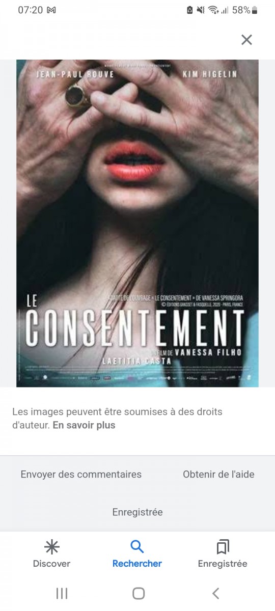 Le consentement de Vanessa Filho, film