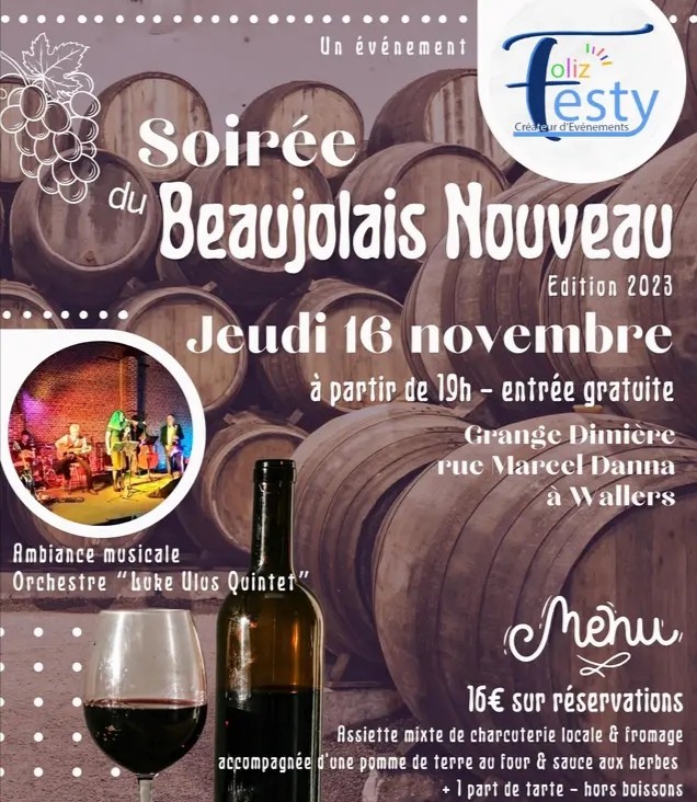 FESTY' FOLIZ ORGANISE SOIRÉE BEAUJOLAIS