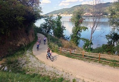 SORTIE VTT SUR LA VIA RHONA, DE LOIRE SUR RHÔNE A ST-PIERRE DE BOEUF