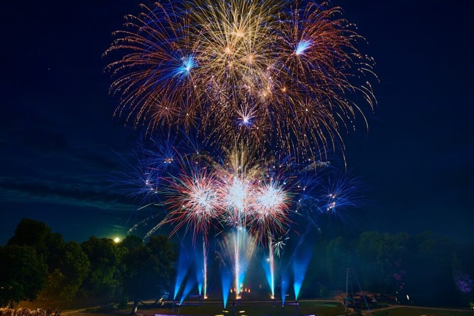 Feu d'artifice au château