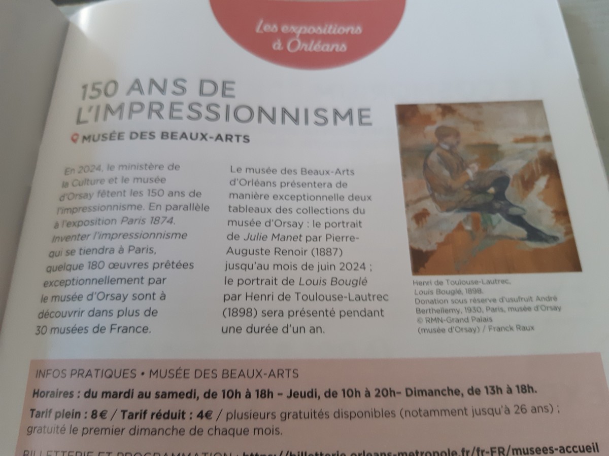 Visite du musée des beaux-arts Orléans