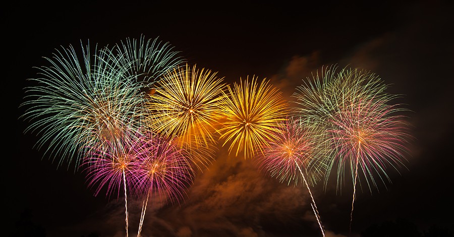 Feu artifice à  Porte les Valence