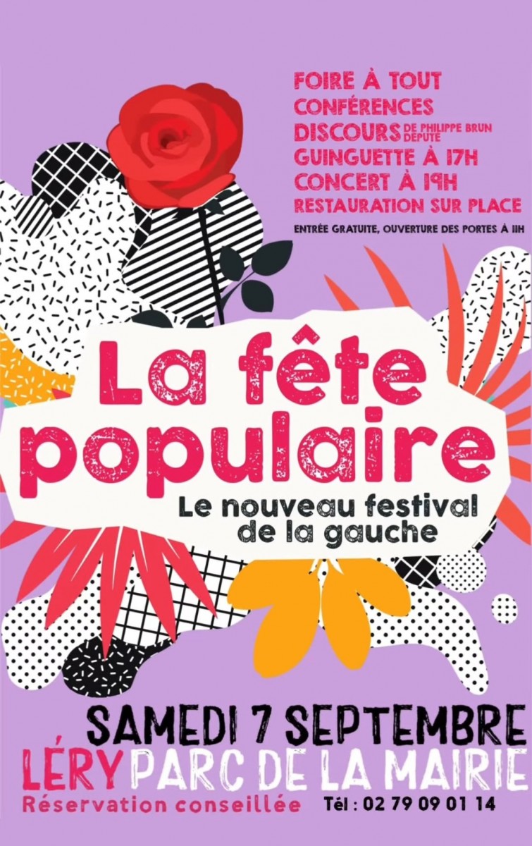 Fete populaire  foire a tout guinguette concert