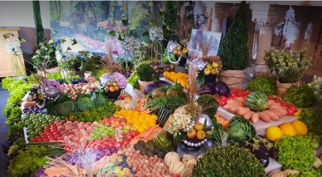 FETE de la ST Fiacre -  EXPO décor légumes fruits