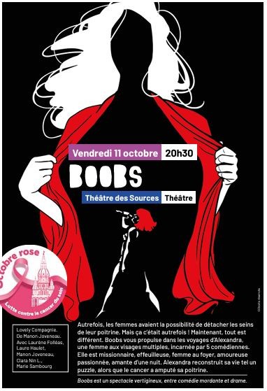 Octobre rose : Pièce de théâtre « Boobs » gratuite