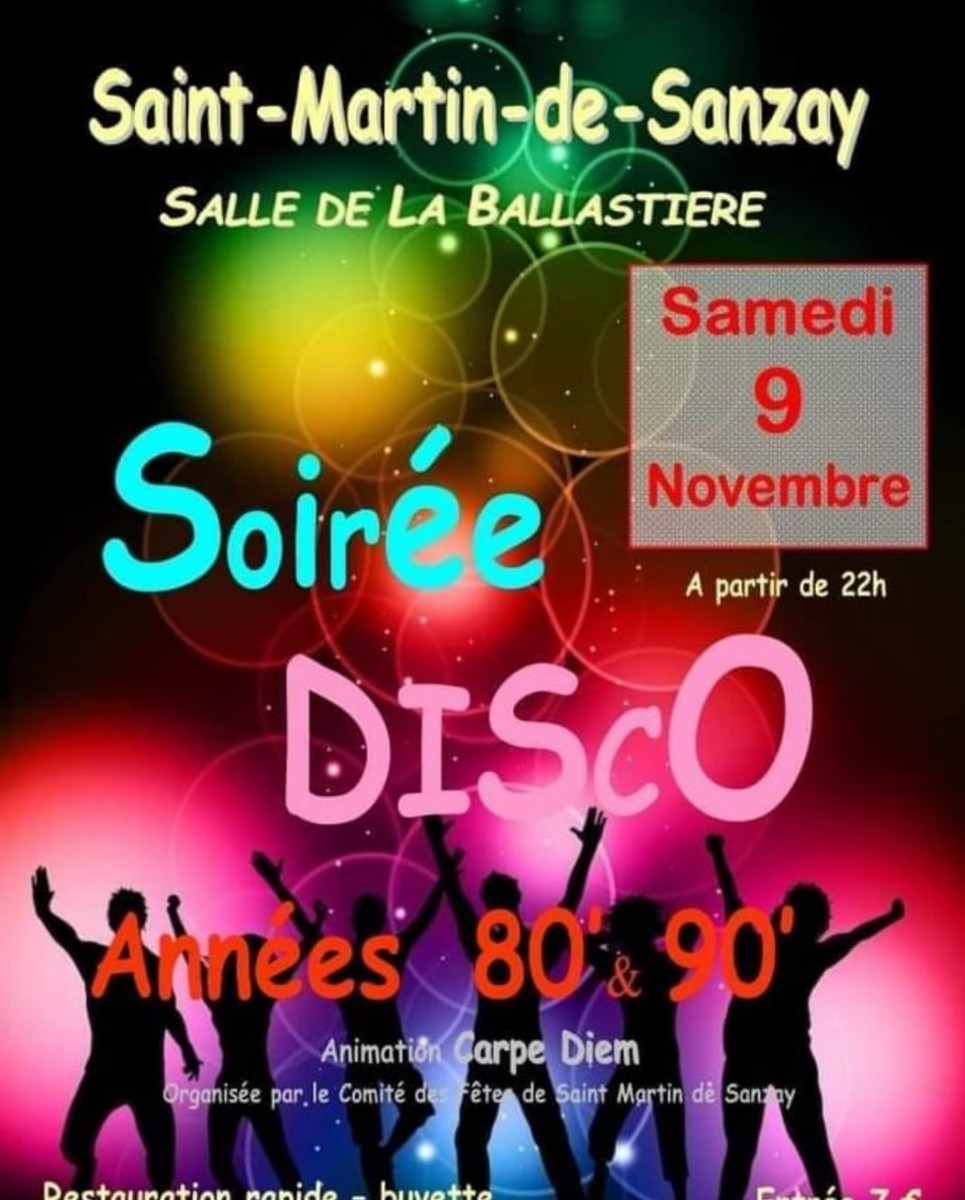 Soirée Disco année 80/90