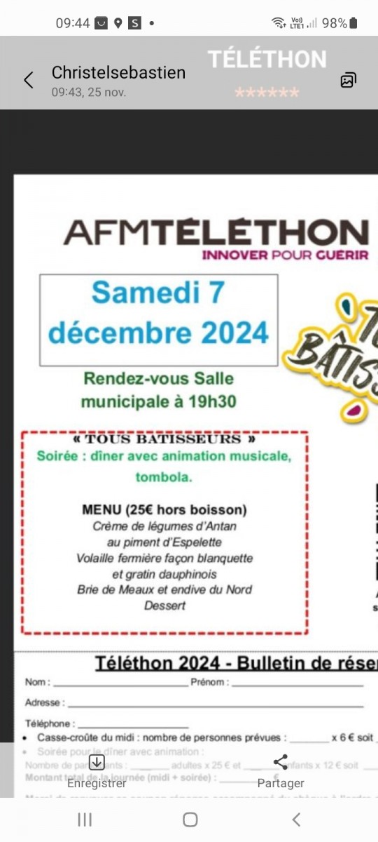 Soirée repas + dansante + animations