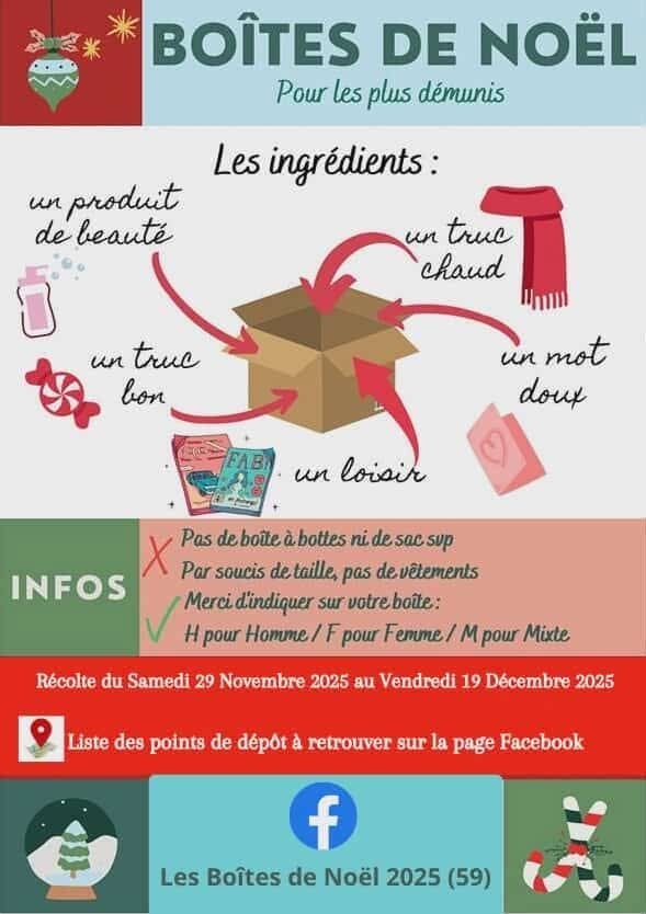 Boîtes de Noël pour les SDF