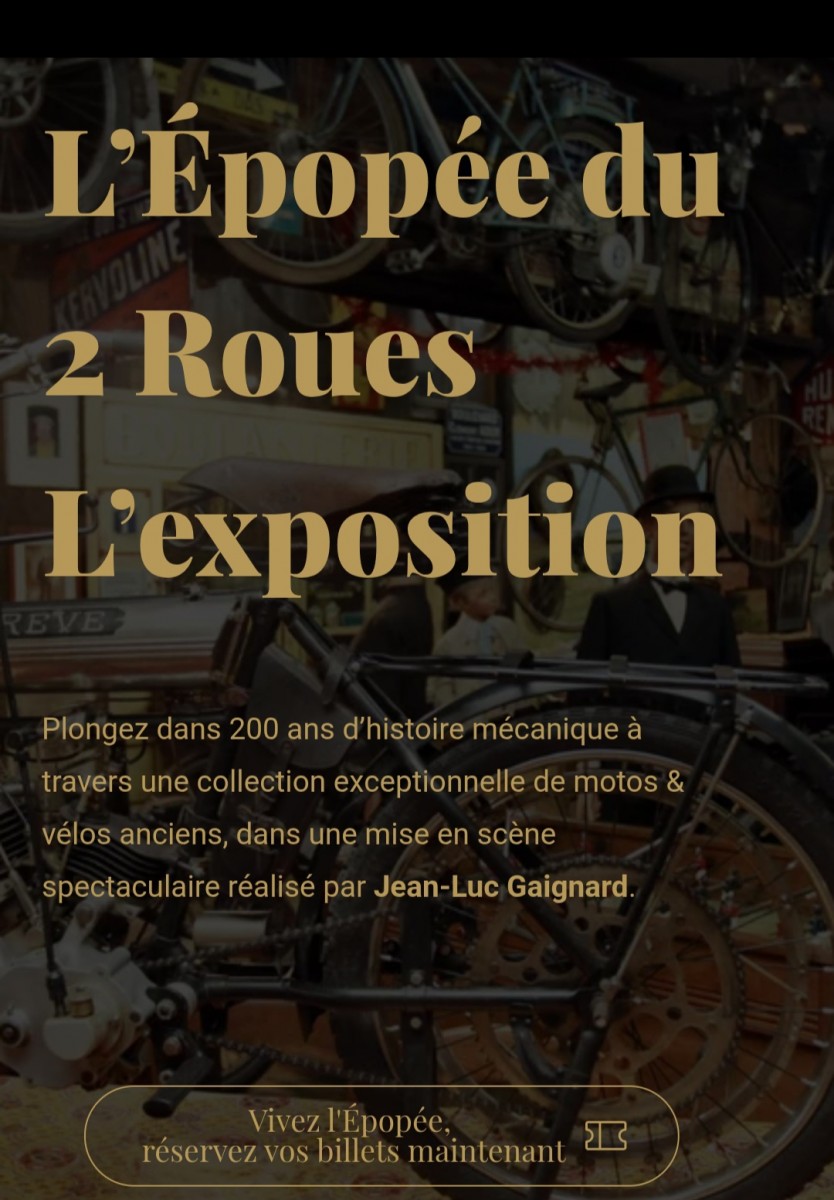 L'épopée du 2 roues, expo de 200 Ans