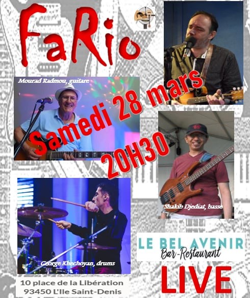 Concert Live gratuit dans un restaurant bar de l'île-Saint-Denis