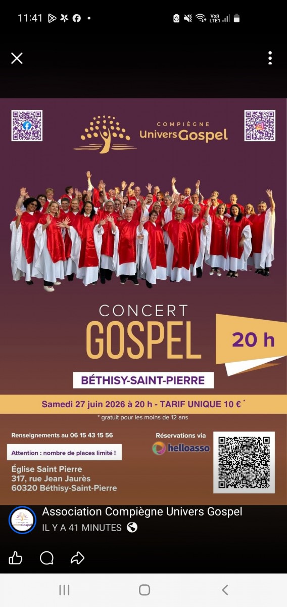 Concert de Gospel à Bethisy St Pierre
